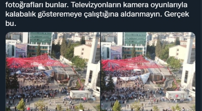 CHP'li Öztunç Paylaştı: Erdoğan'ın Şok Eden Miting Fotoğrafları