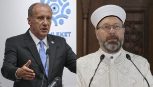 Muharrem İnce'den Ali Erbaş'a sert sözler!