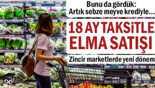 18 ay taksitle meyve sebze satışı başladı