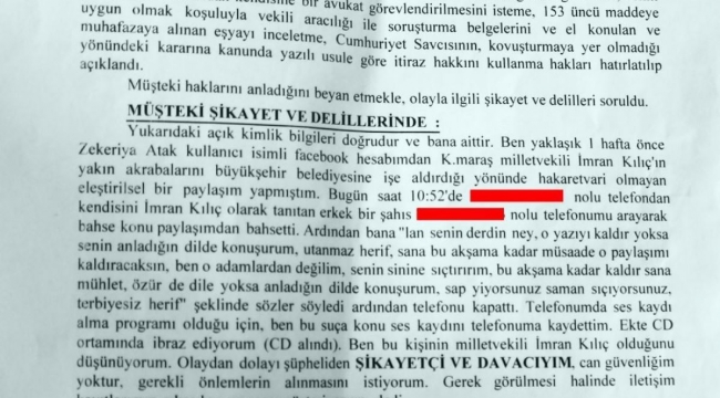 AKP'li vekil yurttaşı sosyal medyadan açık açık küfürle tehdit etti