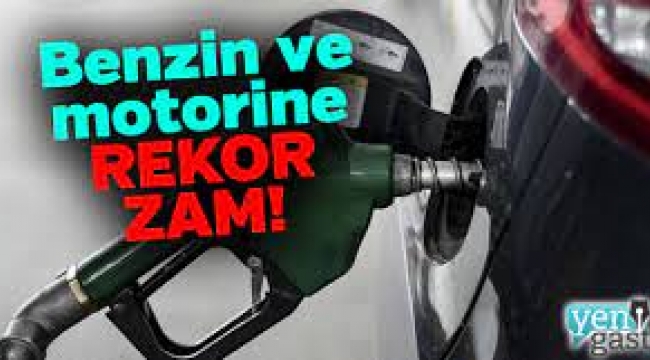 Benzin ve motorine büyük zam