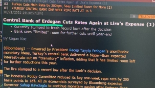 Bloomberg, faiz kararını böyle duyurdu: 'Erdoğan Merkez Bankası'