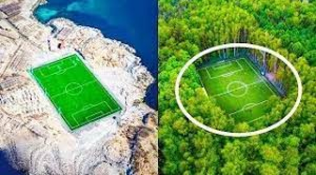 Dünyanın en ilginç futbol sahaları
