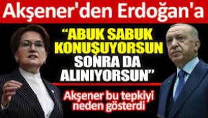 Meral Akşener'den Erdoğan'a: Abuk sabuk konuşuyorsun