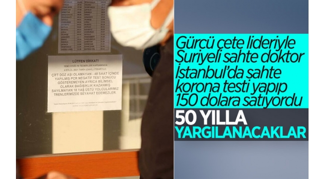 Sahte PCR testi yapan örgüt hakkındaki iddianame tamamlandı