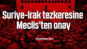 Suriye-Irak tezkeresine Meclis'ten onay