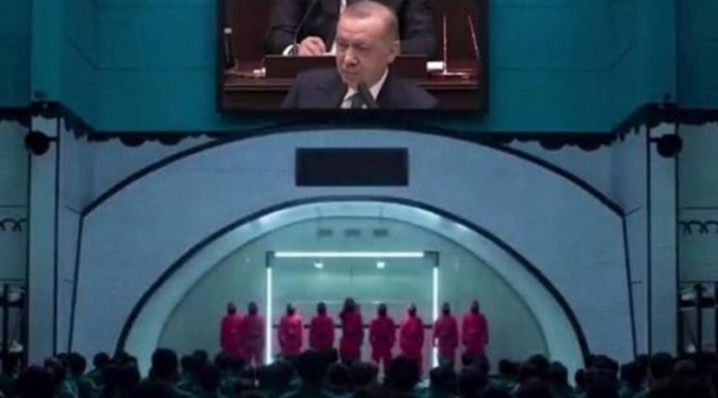 TİP'ten Erdoğan'a 'Squid Game' temalı gönderme