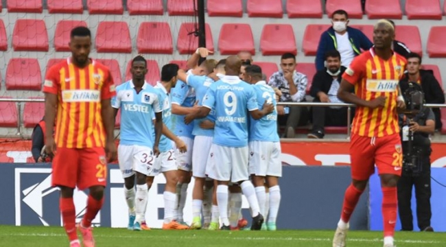 Trabzonspor, Kayserispor'u 2-1 yendi