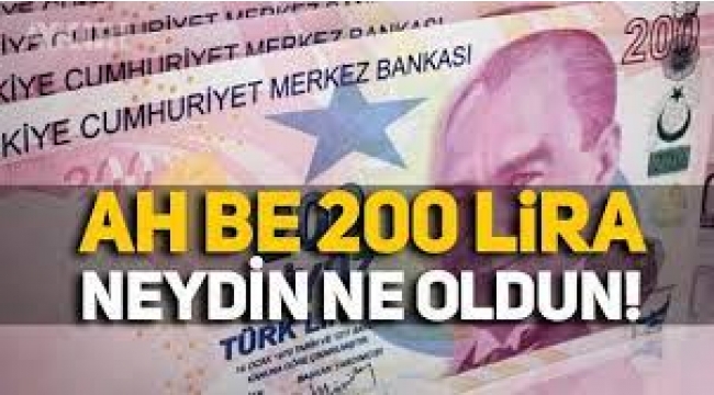 200 TL banknot eridi: Tedavüle çıktığında 130 dolardı, bugün 20 dolar!