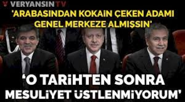 Bülent Arınç ...Tayyip Bey kimlere kaldı görüyorsunuz