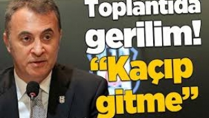 Fikret Orman konuşma yapıp salonu terk etti.