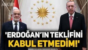 Karamollaoğlu: Erdoğan, Cumhur İttifakı'na davet etti, kabul etmedim