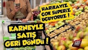 Karneyle gıda satışı günleri geri döndü!