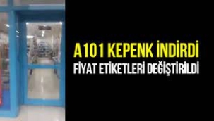 A101 kepenk indirip fiyat etiketlerini değiştirdi!