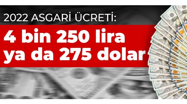 Asgari ücret 2022 zammı belli oldu 