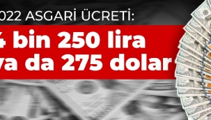 Asgari ücret 2022 zammı belli oldu 