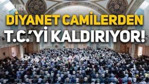 Diyanet Cami Tabelasındaki T.C. İbaresini Kaldırıyor