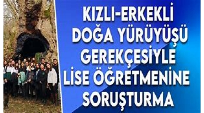 Kızlı erkekli geziye soruşturma