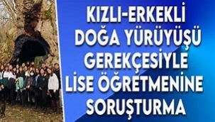 Kızlı erkekli geziye soruşturma