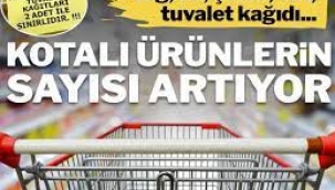 Kotalı satış dönemi: Yağ, un, şeker, süt, tuvalet kağıdı taneyle!