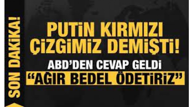 Rusya'ya ağır bedeller ödetmeye hazırız