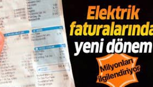 Elektrik faturalarında tarife değişti