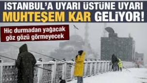 İBB saat vererek uyardı: Kar yağışı geri dönüyor