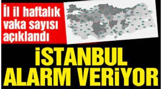 İstanbul'daki vaka sayısı alarm veriyor