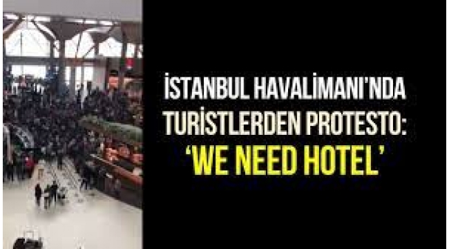  İstanbul Havalimanı'nda protesto