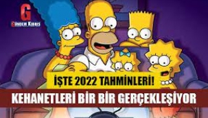 Simpsonlar'ın 2022 yılı için öngördüğü tahminler...