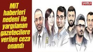 5 gazetecinin cezası onaylandı