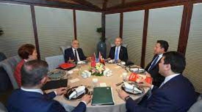  6 muhalefet lideri bir araya geldi