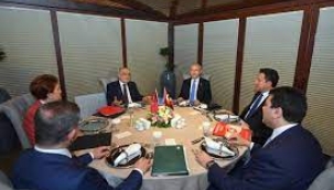  6 muhalefet lideri bir araya geldi