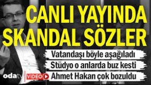 Canlı yayında skandal sözler... 