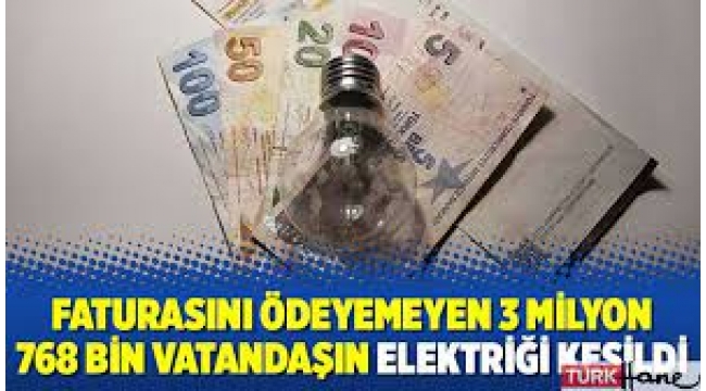 Faturasını ödeyemeyen vatandaş sayısını açıkladı!