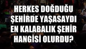 Herkes doğduğu yerde yaşasa en kalabalık il hangisi olurdu?