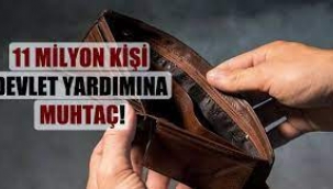 11 milyon kişi devlet yardımına muhtaç