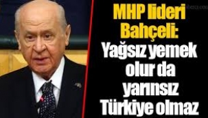 Bahçeli: Biz yağa değil kana bakarız kana