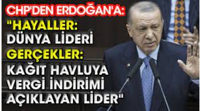 Hayaller 'dünya lideri', gerçekler 'kağıt havluya vergi indirimi' 