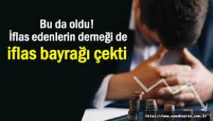 İflas edenlerin derneği de iflas etti