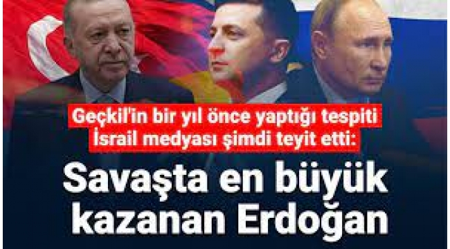 İsrail medyası ilan etti... Savaşın kazananı Erdoğan