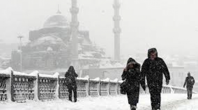 İstanbul için Çok Yoğun Kar Uyarısı