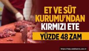 Kırmızı ete yüzde 48 zam yapıldı