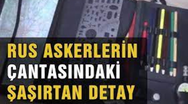 Rus askerlerinin çantasında ne var?