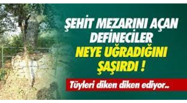 Şehit mezarlarını kazan definecilere ne oldu 