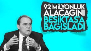 Yıldırım Demirören 92 milyon liralık alacağından vazgeçti