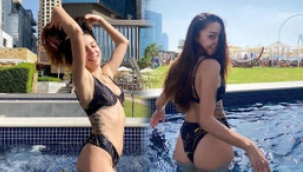 Zeynep Bastık Dubai'den bikinili pozlarını paylaştı