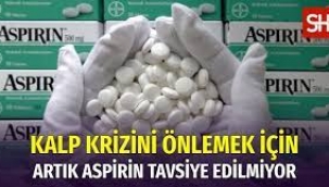 ABD'de kalp krizini önlemek için artık aspirin tavsiye edilmiyor