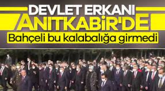 Devlet erkanı 23 Nisan için Anıtkabir'de
