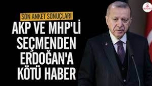 Ekonomi anketinde Erdoğan'a kötü haber!